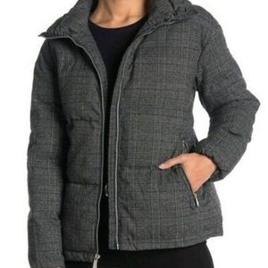 New BCBGeneration plaid puffer coat